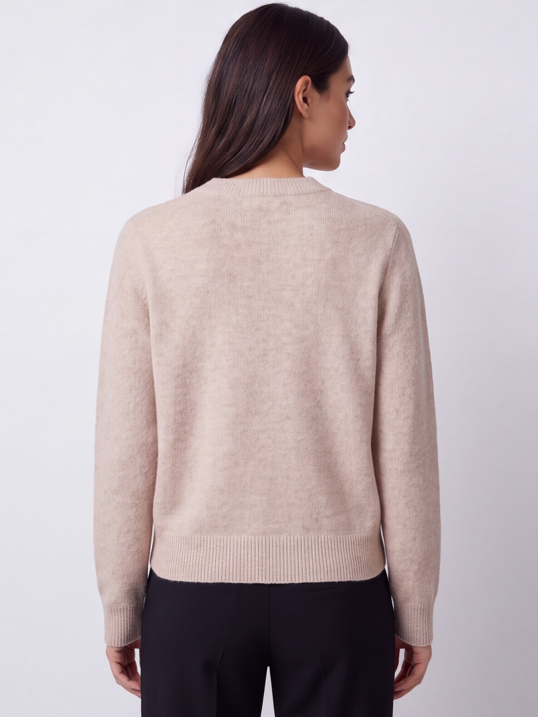 Dámsky kardigán BROADWAY NYC FASHION WARM SAND MELANGE Béžový melírovaný s.WEAR 1